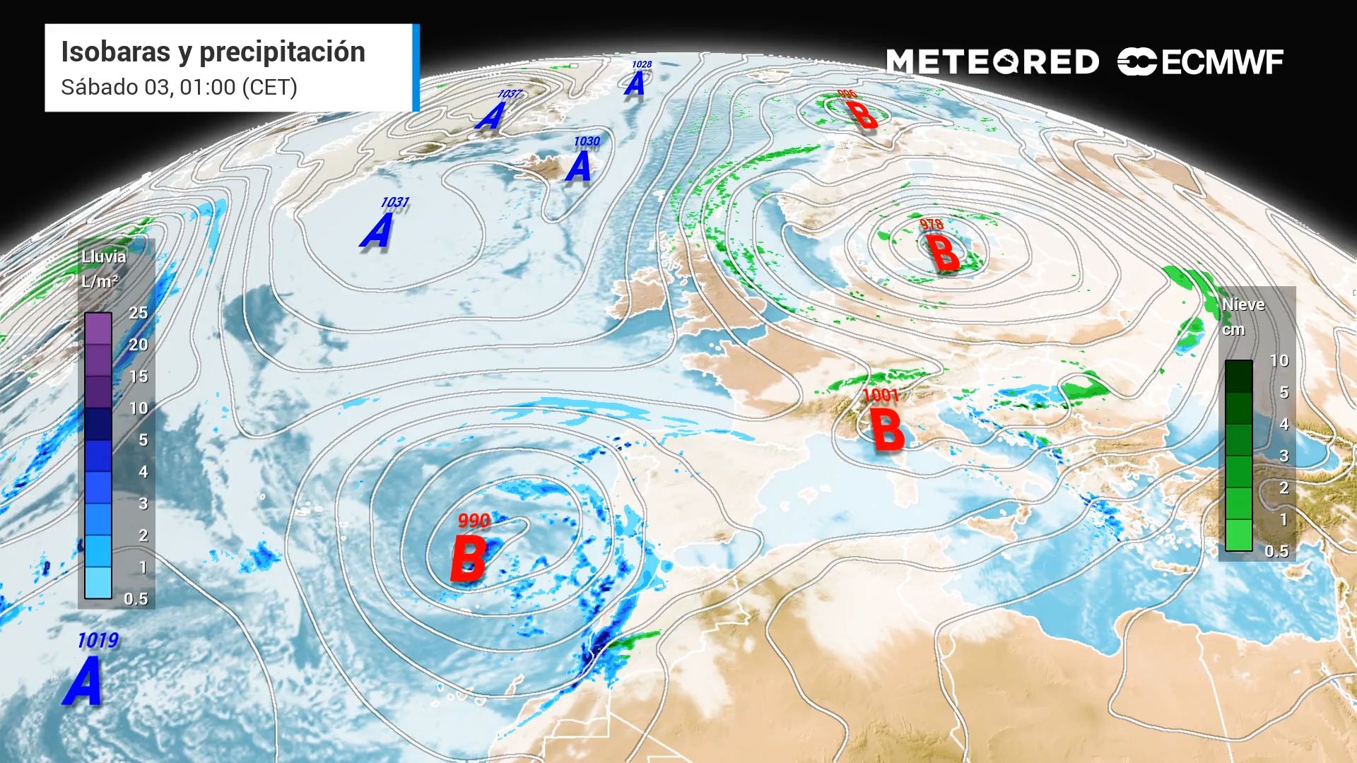 La borrasca Francis traerá un cambio de tiempo radical