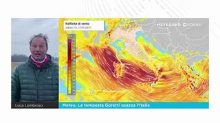 Meteo, La tempesta Goretti spazza l’Italia