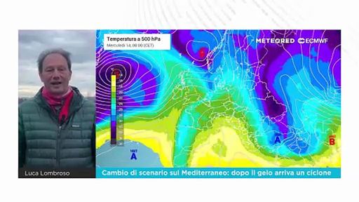 Cambio di scenario sul Mediterraneo: dopo il gelo arriva un ciclone