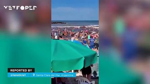A meteotsunami unleashes chaos in Santa Clara del Mar, Argentina