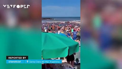 Un meteotsunami scatena il caos a Santa Clara del Mar, in Argentina