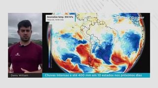 Chuvas intensas e até 400 mm em 10 estados nos próximos dias