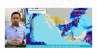 Llega un frente frío y su masa de aire al Norte de México
