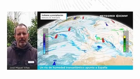 Un río de humedad transatlántico apunta a España