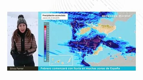 Febrero comenzará con lluvia en muchas zonas de España