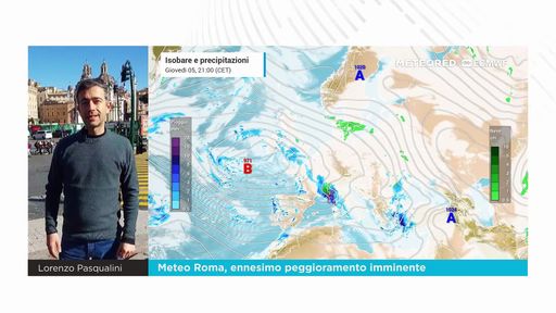 Meteo Roma, ennesimo peggioramento imminente
