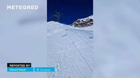 Graban una peligrosa avalancha en directo en Orcières, en los Alpes franceses