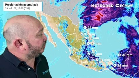 Fin de semana en México con tormentas, granizadas y temperaturas contrastantes