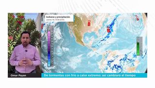 De tormentas con frío a calor extremo: así cambiará el tiempo