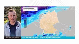 Der Wettersturz naht - vom Frühling in den Winter