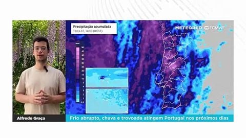 Frio abrupto, chuva e trovoada atingem Portugal nos próximos dias