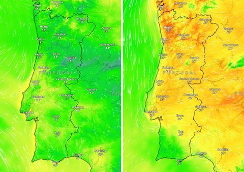 Subida das temperaturas até 13 ºC para quinta-feira