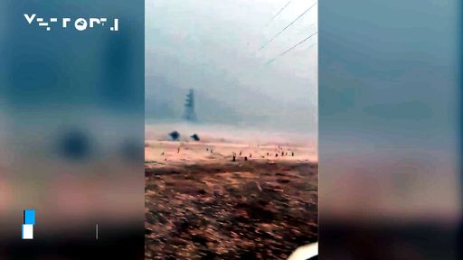 Una violenta grandinata si abbatte su Hail, in Arabia Saudita