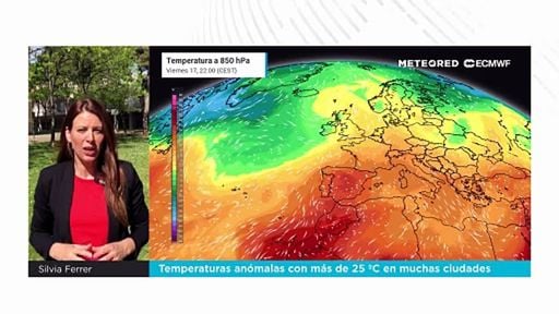 Este fin de semana tendrá temperaturas anómalas con muchas ciudades por encima de los 25 ºC