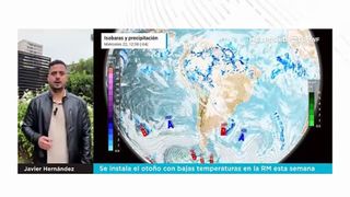 Se instala el otoño con bajas temperaturas en la RM esta semana