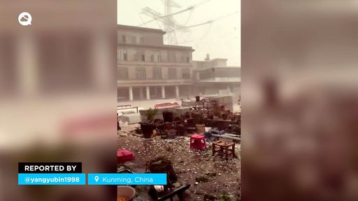 Una granizada catastrófica causa grandes daños en la provincia de Yunnan, China