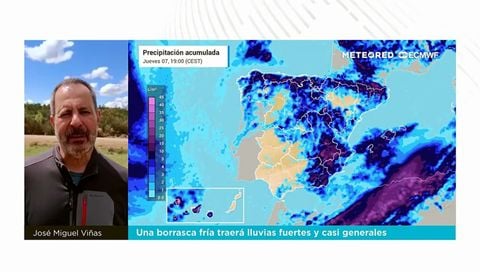 Una borrasca fría traerá lluvias fuertes y casi generales
