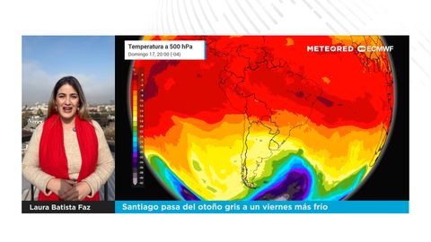 Santiago pasa del otoño gris a un viernes más frío