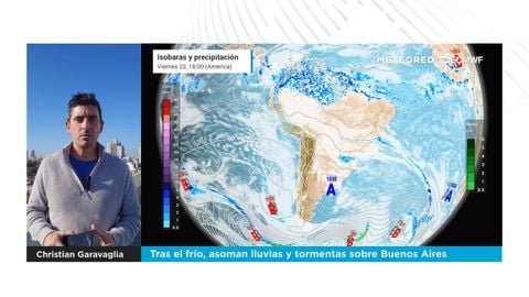 Tras el frío, asoman lluvias y tormentas sobre Buenos Aires