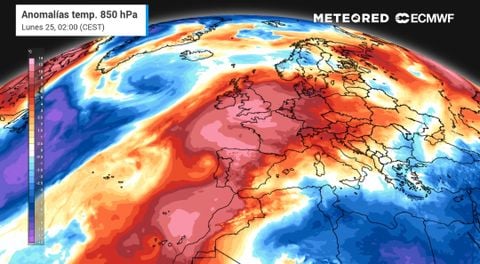 Una cúpula de calor cubre España