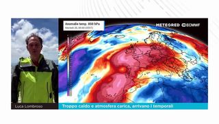 Troppo caldo e atmosfera carica, arrivano i temporali