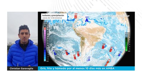Grís, frio y húmedo por al menos 10 días más en AMBA