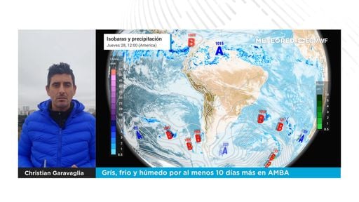 Grís, frio y húmedo por al menos 10 días más en AMBA
