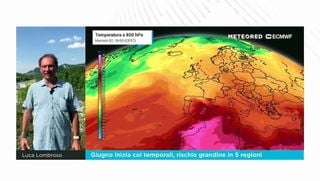 Giugno inizia coi temporali, rischio grandine in 5 regioni