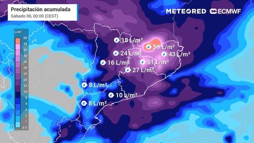 Este jueves habrá tormentas fuertes en Cataluña