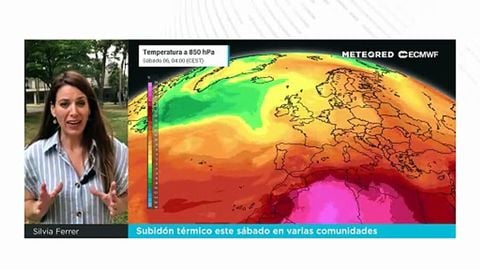 Subidón térmico este sábado en varias comunidades