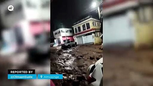 Le inondazioni improvvise hanno causato il caos ad Almolonga e Fraijanes, in Guatemala