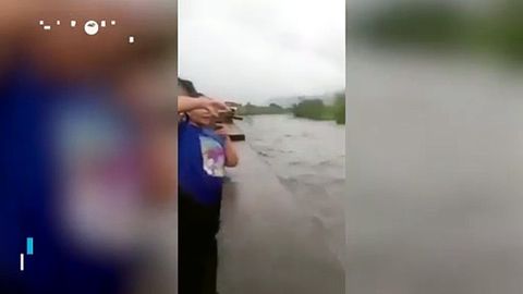 Las lluvias torrenciales azotan Venezuela tras el doble terremoto