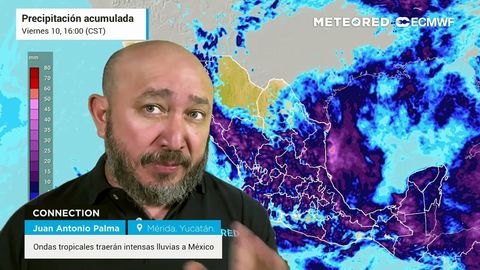 Ondas tropicales traerán intensas lluvias a México