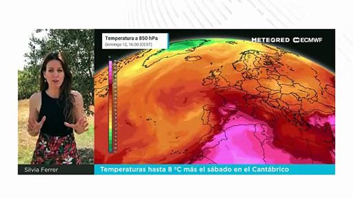 Temperaturas hasta 8 ºC más el sábado en el Cantábrico