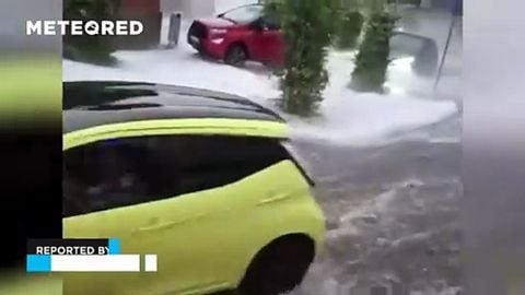Inundações extremas e granizo em Mecklenburg, Alemanha
