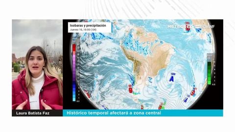Histórico temporal afectará a zona central
