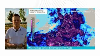 Unwetterlage schickt Extremsommer in Pause