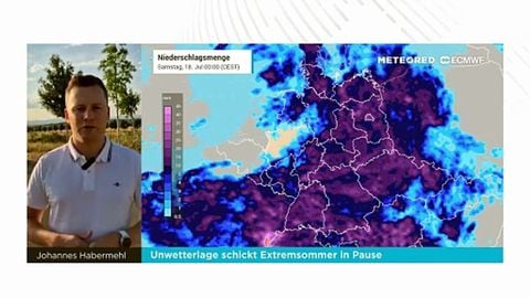 Unwetterlage schickt Extremsommer in Pause