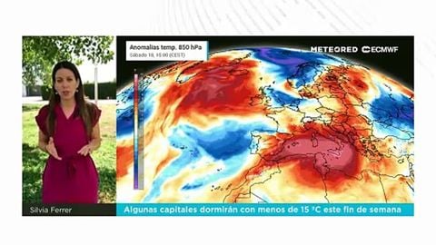 Algunas capitales dormirán con menos de 15 ºC este fin de semana