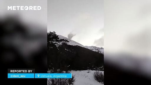 Snownado a Ushuaia: impressionante tornado di neve in Argentina