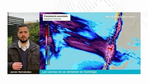 Las Lluvias no se detienen en Santiago