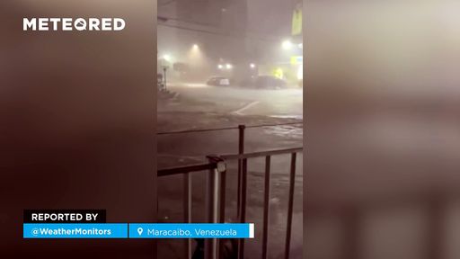 Tormenta e inundaciones fuertes en Maracaibo, Venezuela