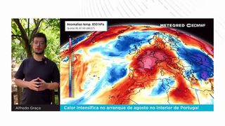 Calor intensifica no arranque de agosto no interior de Portugal