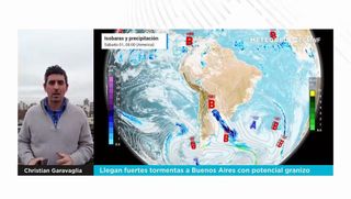 Llegan fuertes tormentas a Buenos Aires con potencial granizo