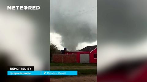 Tornados y lluvias torrenciales en Pelotas, Brasil.
