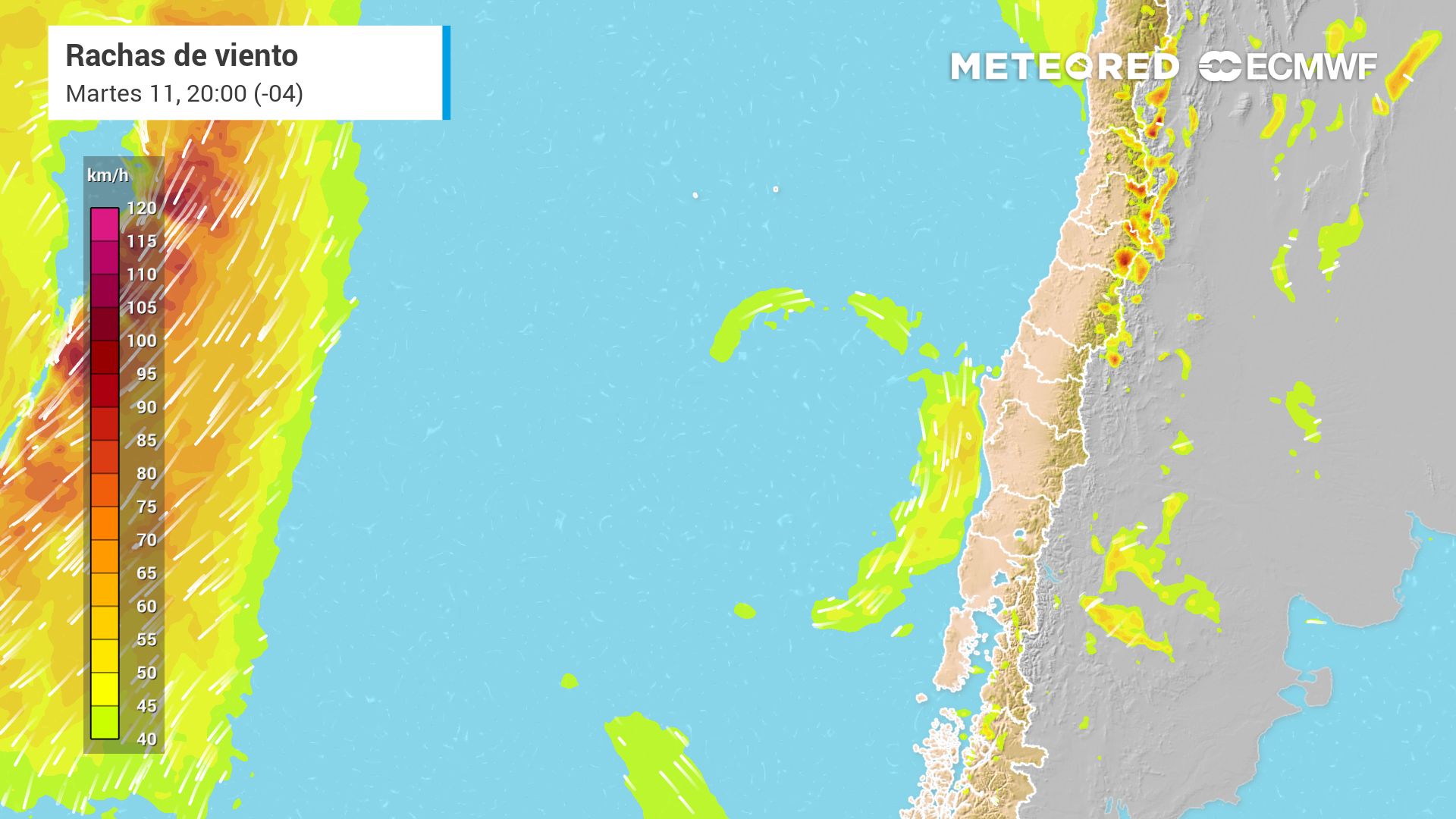 Baja segregada cambia el tiempo en Santiago: nieve y rachas de 70 km/h marcarán el inicio de semana