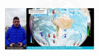 Fin de semana largo con lluvias y hasta 18 °C en el AMBA