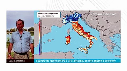 Scontro fra getto polare e aria africana, un fine agosto e estremo?