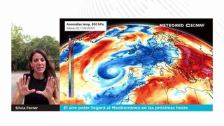 El aire polar llegará al Mediterráneo en las próximas horas