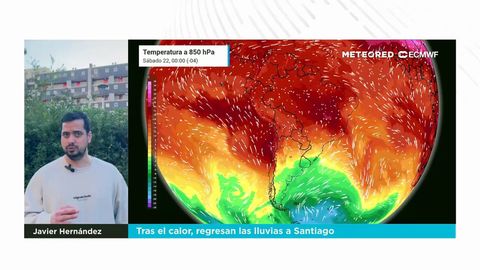 Tras el calor, regresan las lluvias a Santiago